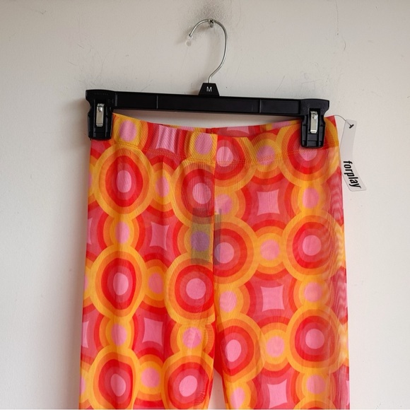 NWT FORPLAY Ultra Sexy Got It Covered Colorful mesh Leggings Medium - Picture 3 of 4